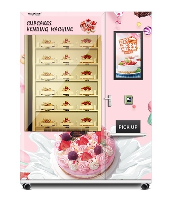 24 horas de refrigerador que refrigera a máquina de venda automática do legume fresco e do fruto com elevador XY