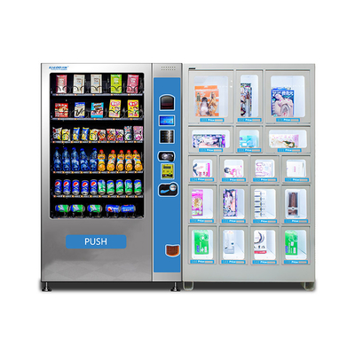 ODM combinado da máquina de venda automática do petisco da bebida com 6 gavetas 7 canais