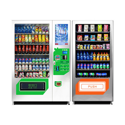 Máquina de venda automática esperta do refrigerador da grande capacidade, máquina de venda automática do petisco combinado