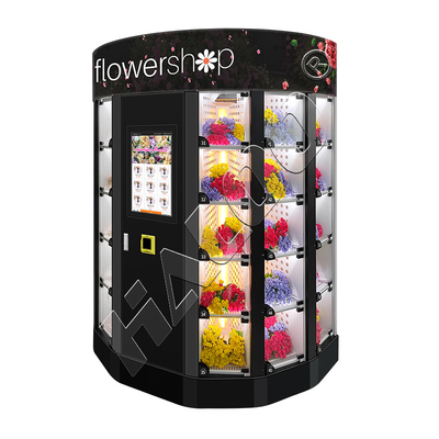 Horas do ODM do OEM 24 florescem a máquina de venda automática refrigerando do cacifo da máquina de venda automática para flores