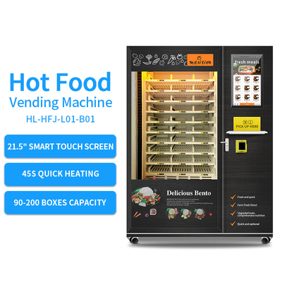 Máquina de venda automática quente do alimento da máquina de venda automática pronto para comer das refeições do alimento para refeições prontas com função de aquecimento