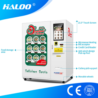 Menos a preparação Célsio de 20 graus máquina de venda automática congelada do alimento de Bento Breakfast Lunch Box Dumplings das refeições com função de aquecimento rápida