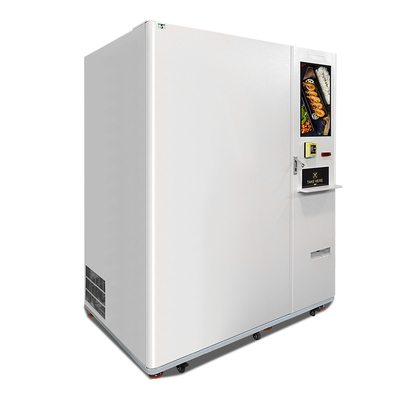 Venda quente máquina de venda automática congelada do alimento com o leitor de cartão do crédito e língua tailandesa para o transporte a Tailândia