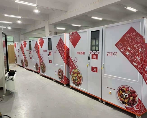 Máquina de venda automática feita sob encomenda congelada do aquecimento de micro-ondas da refeição dos alimentos frescos
