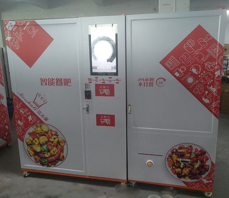 Máquina de venda automática feita sob encomenda congelada do aquecimento de micro-ondas da refeição dos alimentos frescos
