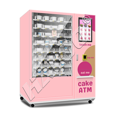 Máquina de venda automática Haloo Fabricante Máquina de venda automática de bolos de 21,5 polegadas Publicidade Smart Touch Screen