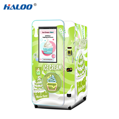 Máquina de venda automática Haloo fabricante Máquina de venda automática de sorvete de tela sensível ao toque de 32 polegadas