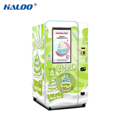 Máquina de venda automática Haloo fabricante Máquina de venda automática de sorvete de tela sensível ao toque de 32 polegadas