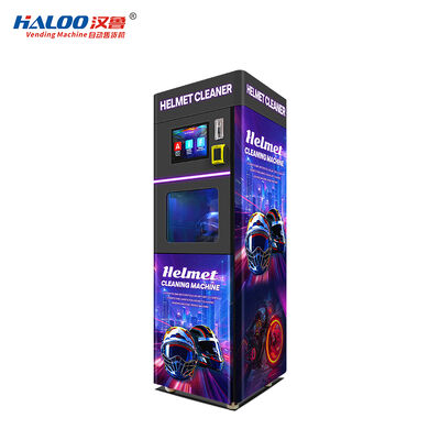 Máquina de venda automática Haloo Máquina de motociclismo de exterior capacete Máquina de limpeza de capacete Máquina de limpeza de capacete Máquina de venda Máquinas de limpeza de capacete