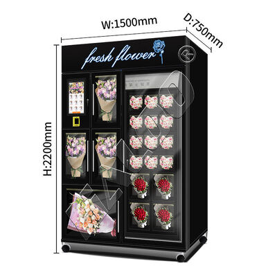 Máquina de venda automática Haloo Supplie R20 Locker Touch Screen Flower Vending Machine