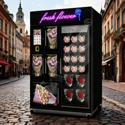 Máquina de venda automática Haloo Supplie R20 Locker Touch Screen Flower Vending Machine