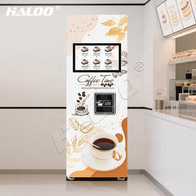 21Máquina de café automática de capsula comercial de tela sensível ao toque de 5 polegadas com bebidas quentes