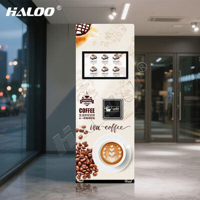 21Máquina de café automática de capsula comercial de tela sensível ao toque de 5 polegadas com bebidas quentes