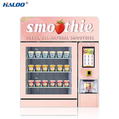 Máquina de venda de smoothie semiautomática de 24 horas com tela sensível ao toque de 10,1 polegadas para lojas de conveniência, edifícios de escritórios e muito mais