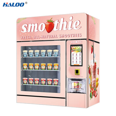 Máquina de venda de smoothie semiautomática de 24 horas com tela sensível ao toque de 10,1 polegadas para lojas de conveniência, edifícios de escritórios e muito mais