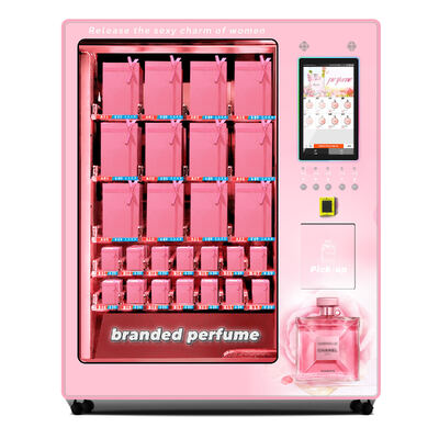 Máquina de Venda de Perfumes com Tela Touchscreen de 21,5 polegadas Haloo, Vidro Duplo à Prova de Explosão e Plataforma de Recebimento XY