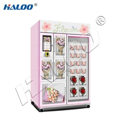 Máquina de venda automática Haloo Supplie R20 Locker Touch Screen Flower Vending Machine