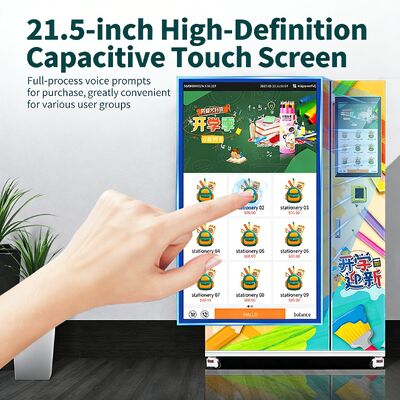 Máquina de venda automática de livros Haloo com fechadura eletrônica inteligente e porta de armário espessa e transparente à prova de explosão