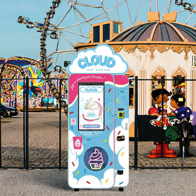 Máquinas de sorvete Haloo com caixa de luz superior e redutor de engrenagem sem-fim, compressor Embraco 1.5P importado do Brasil