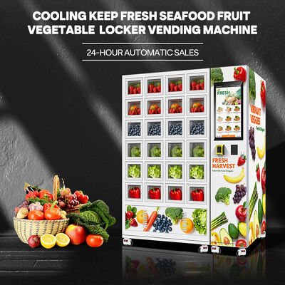 Halo 24 rede smart vending armário espessado folha galvanizada concha exterior e porta de vidro de três camadas com sistema de resfriamento