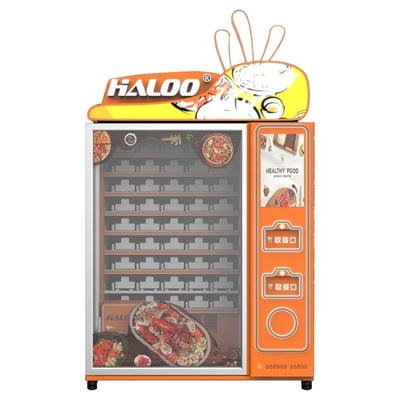 Máquina de venda automática pronto para comer dos alimentos frescos com aquecimento automático