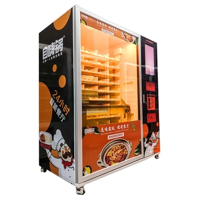 Máquina de venda automática pronto para comer dos alimentos frescos com aquecimento automático