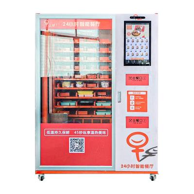 Máquina de venda automática pronto para comer dos alimentos frescos com aquecimento automático
