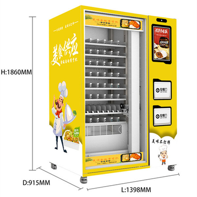 Da máquina de venda automática quente do alimento da máquina de venda automática do aquecimento de micro-ondas máquina de venda automática automática da sopa