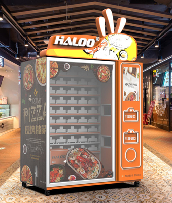máquina de venda automática automatizada aquecimento do fabricante da pizza 3000W com o OEM do leitor de cartão do crédito