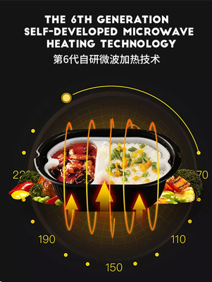 Máquina de venda automática do Hamburger do serviço do auto com forno micro-ondas 3000W