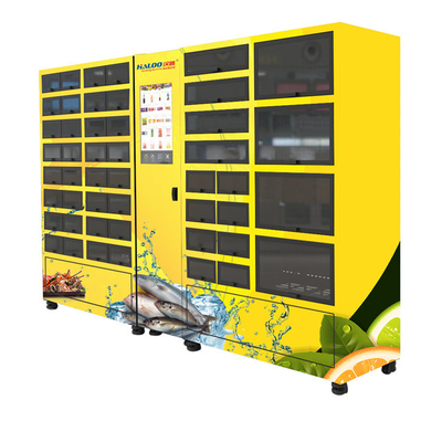 Cacifos refrigerados da máquina de venda automática dos alimentos frescos dos bolos de aniversário do marisco da máquina de venda automática do cacifo