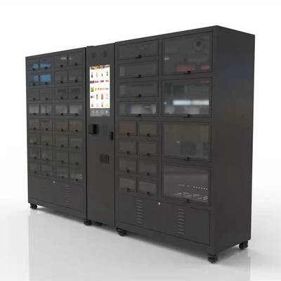Refrigerar a máquina de venda automática do cacifo com a máquina de venda automática refrigerando do cacifo da cor preta de 48 pilhas