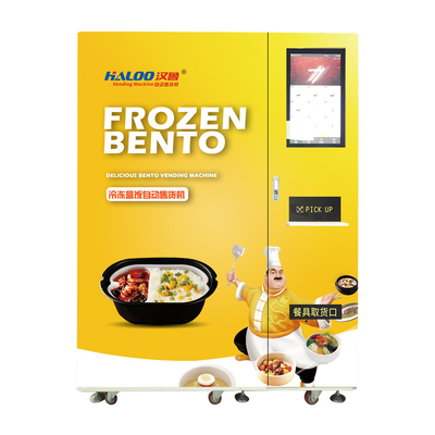 Máquina de venda automática congelada automática do alimento com micro-ondas para a caixa Bento