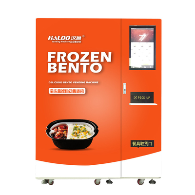 Máquina de venda automática congelada automática do alimento com micro-ondas para a caixa Bento