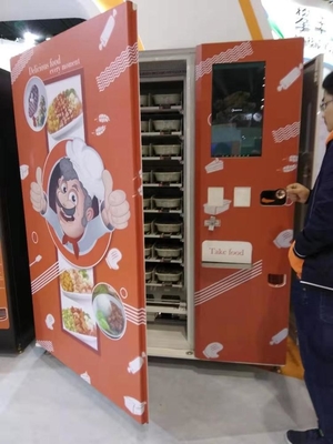 A máquina de venda automática quente totalmente automático do aquecimento do alimento personalizou a máquina de venda automática quente do alimento