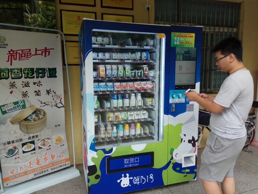 Máquina de venda automática do fruto fresco do OEM combinado com rede do cacifo 4G