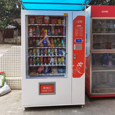 Máquina de venda automática da bebida do ODM do OEM, soda e máquina de venda automática exteriores do petisco