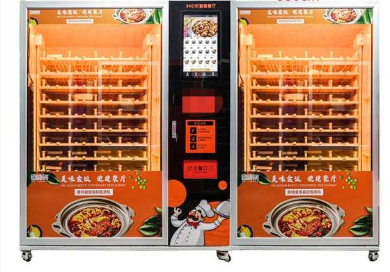 Máquina de venda automática da micro-ondas para a máquina de venda automática caloroso dos alimentos mornos