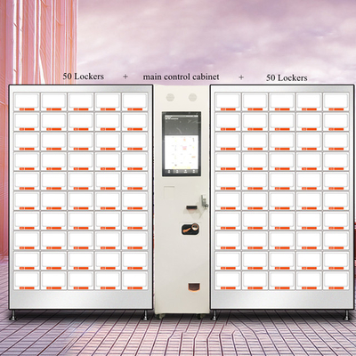 A rede de Wifi 4G refrigerou não a máquina de venda automática da combinação da máquina de venda automática do cacifo
