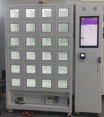 A máquina de venda automática floral da planta refrigerou vender do cacifo