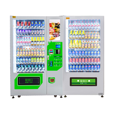 Máquina de venda automática esperta do refrigerador da grande capacidade, máquina de venda automática do petisco combinado