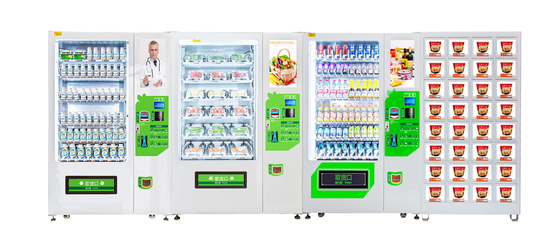 Máquina de venda automática esperta do refrigerador da grande capacidade, máquina de venda automática do petisco combinado