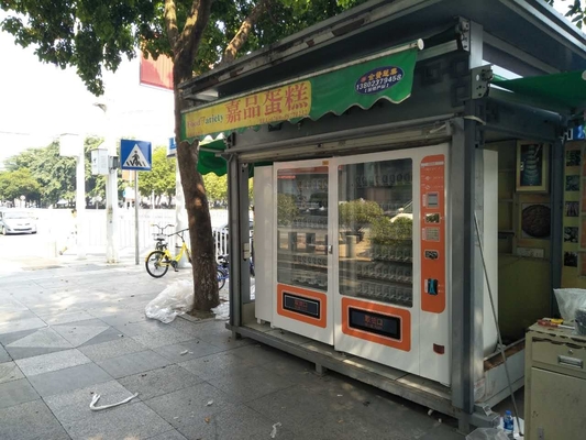Mini Market Vending Machine Combination em linha com o ODM da tela de 5 polegadas
