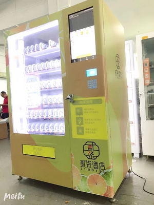 Haloo refrigerou não máquinas de venda automática do elevador com os entalhes da correia transportadora