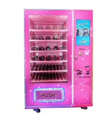 Máquina de venda automática cor-de-rosa quente Lash Vending Machine With do cabelo tela táctil de 21,5 polegadas