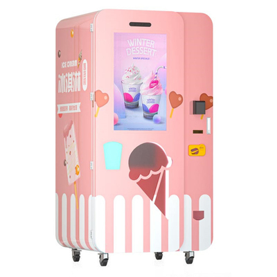 Máquina de venda automática macia exterior totalmente automático do gelado do saque